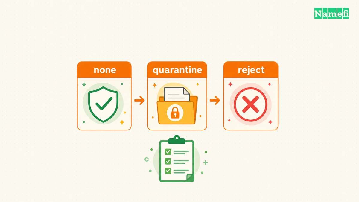 Report review precedes changes from none to quarantine or reject.
