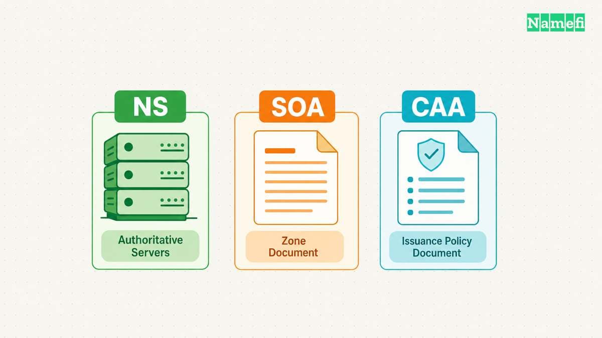 Authority and policy records control separate decisions.