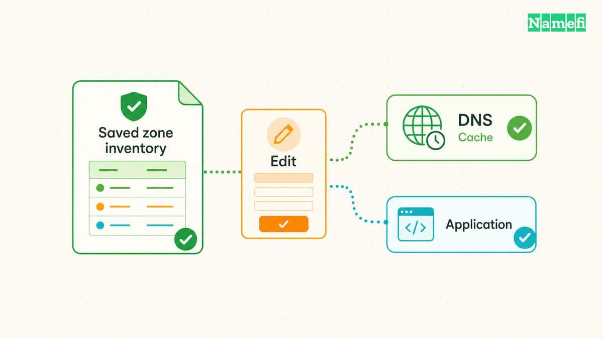 A controlled change preserves records and tests dependencies.