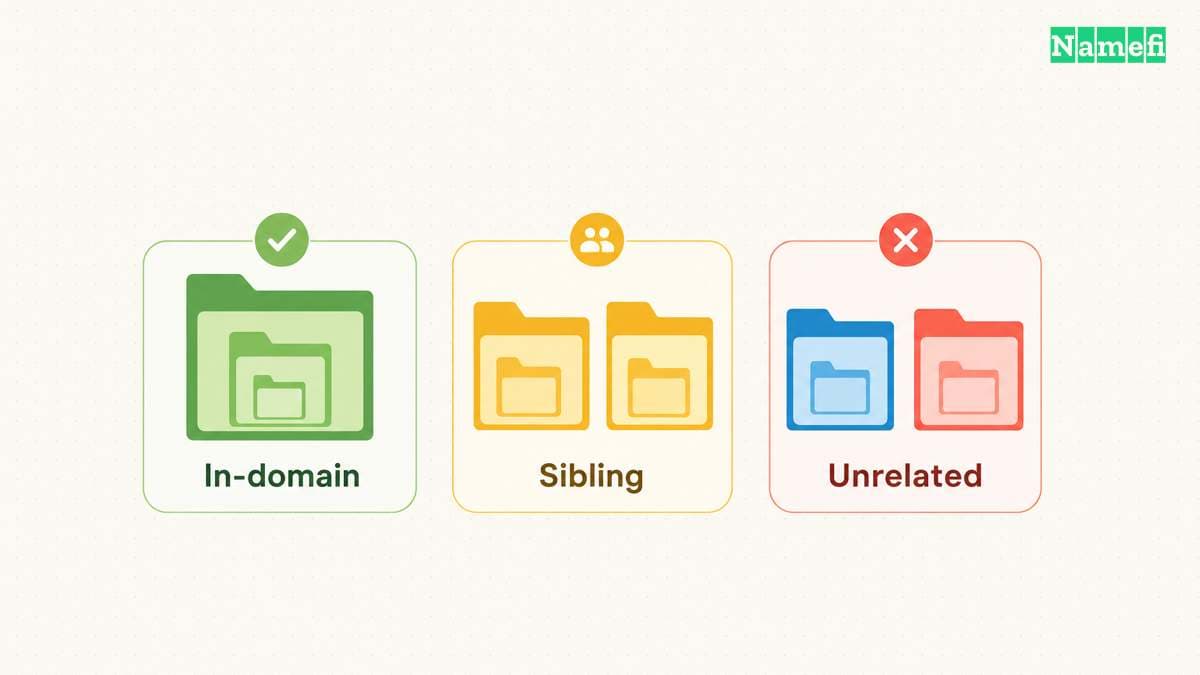 The nameserver relationship determines which glue case applies.