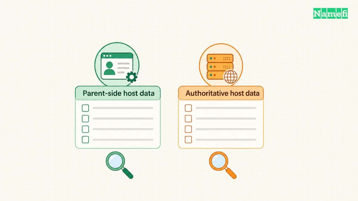 A safe address change updates the parent and child deliberately.