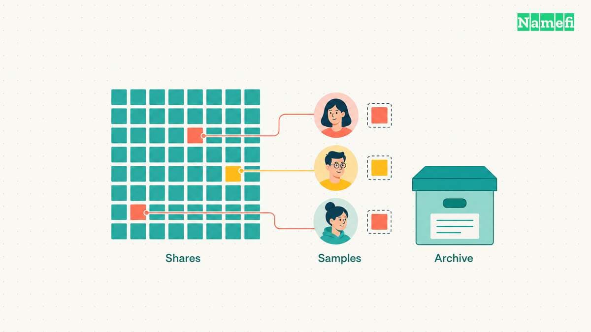 Light nodes check selected data shares; historical storage remains a separate responsibility.