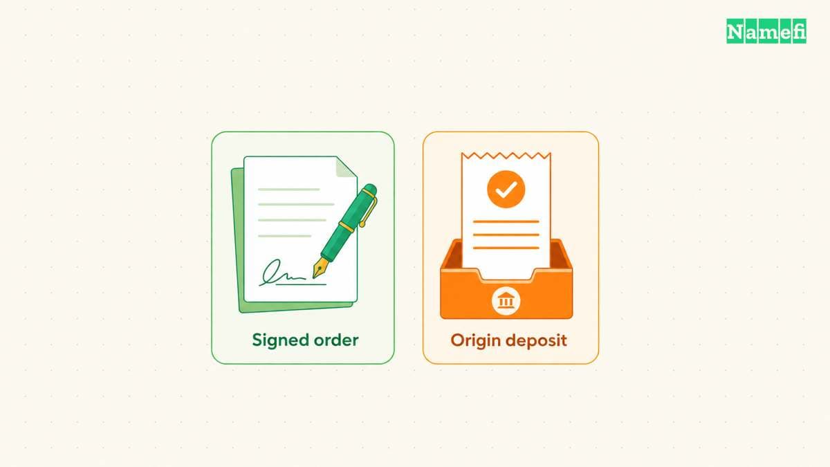 Users authorize outcomes before solvers choose execution paths.