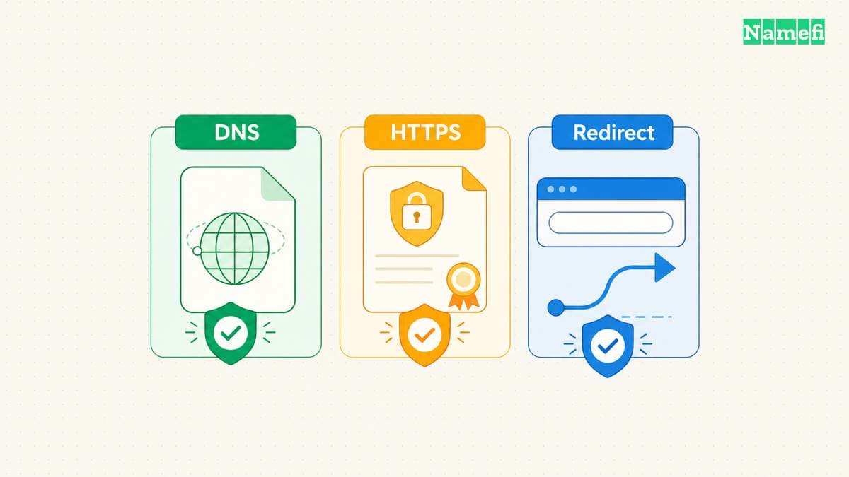 DNS checks and HTTPS checks reveal different failures.