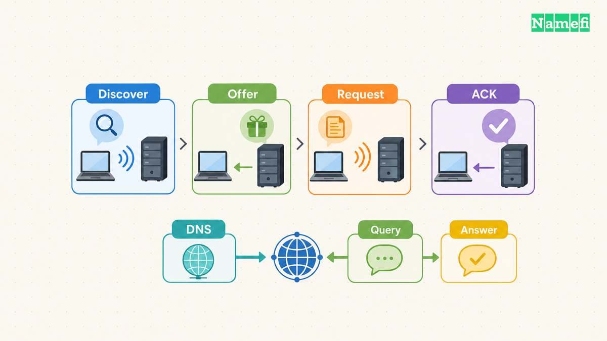DHCP can supply a resolver without performing a lookup.