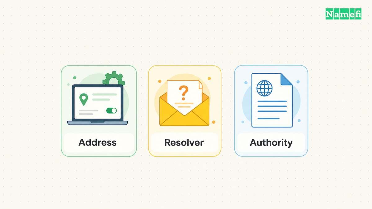 Distinct checks isolate configuration faults and DNS update faults.