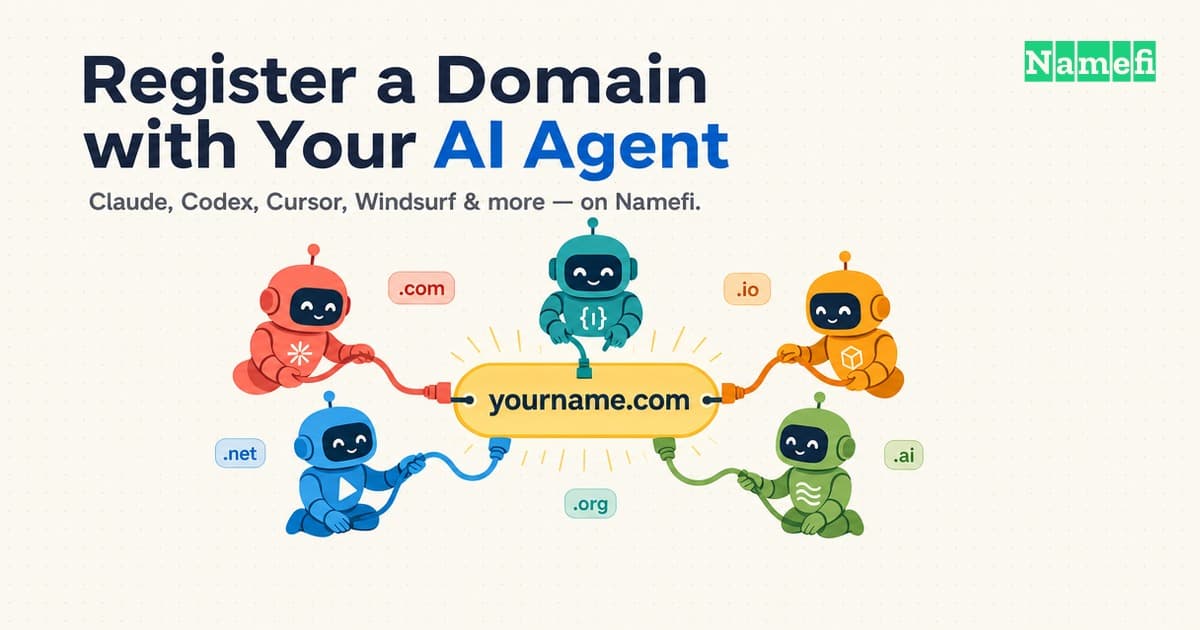 How to Register a Domain with Your AI Agent on Namefi