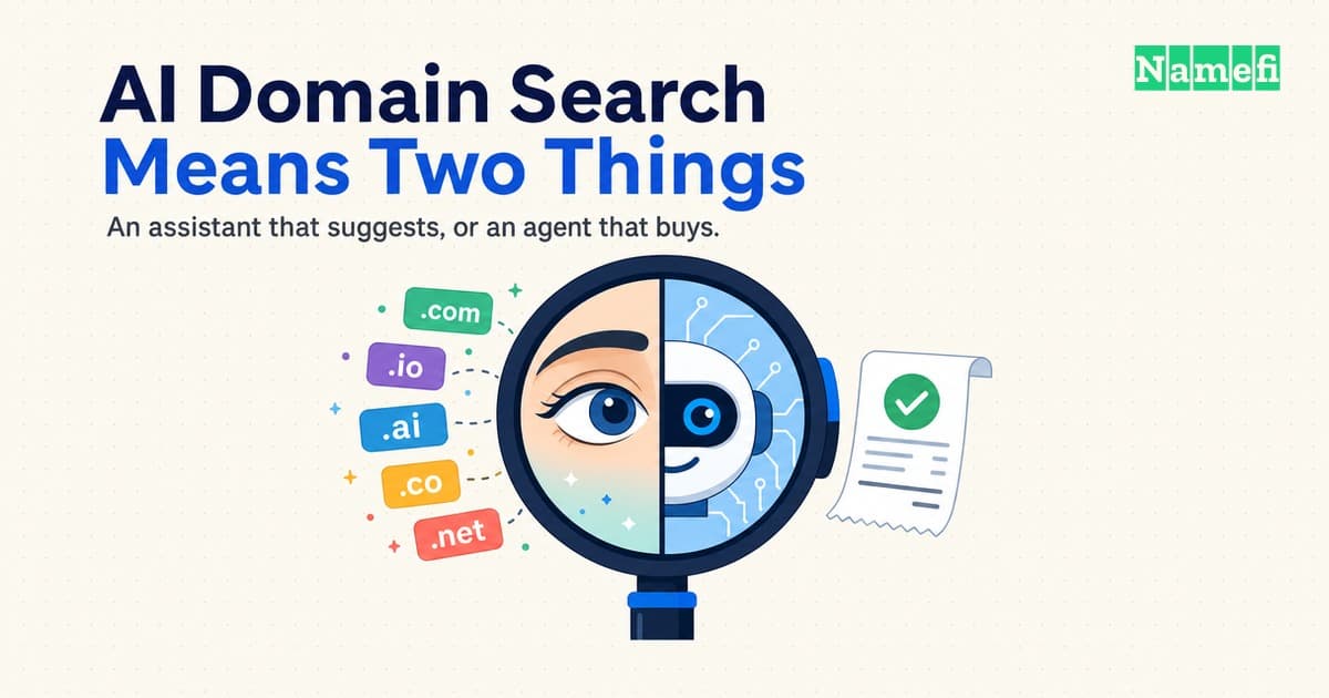 "AI Domain Search" Means Two Different Things in 2026