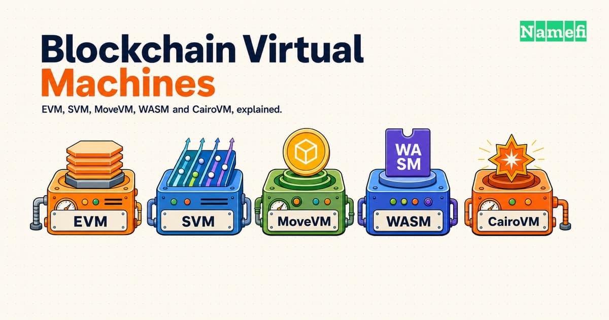 주요 블록체인 가상 머신: EVM, SVM, MoveVM, WebAssembly/RISC-V, CairoVM