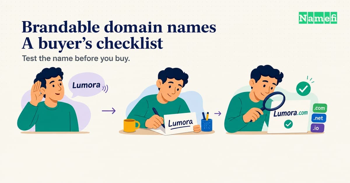 Brandable Domain Name Examples: A Buyer’s Evaluation Checklist