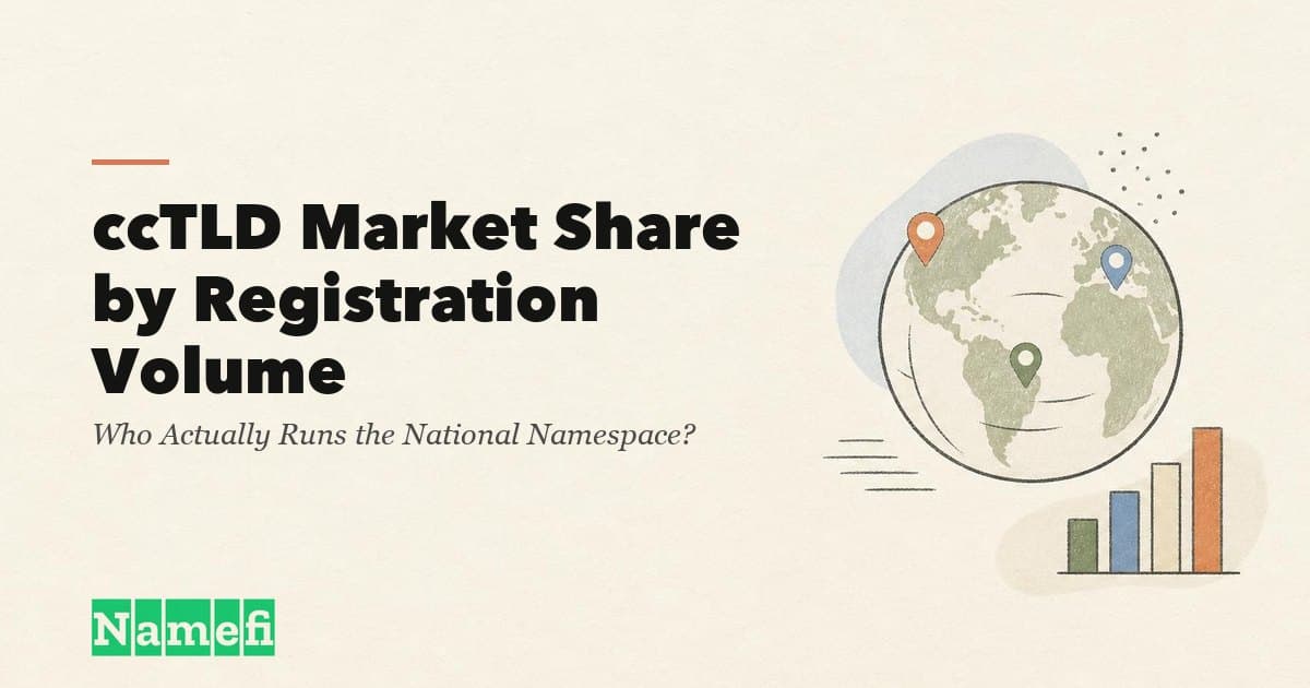ccTLD Market Share by Registration Volume: Who Actually Runs the National Namespace?