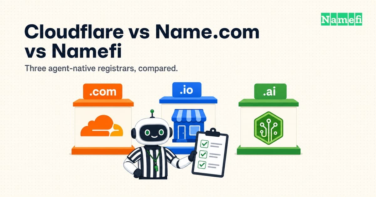 Cloudflare vs Name.com vs Namefi: முகவர்-நேட்டிவ் ரெஜிஸ்ட்ரார்கள்
