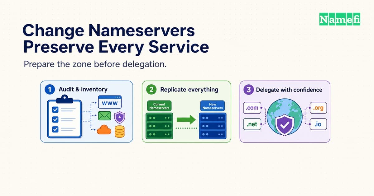 Nameserver Changes Require a Complete Zone and a DNSSEC Plan