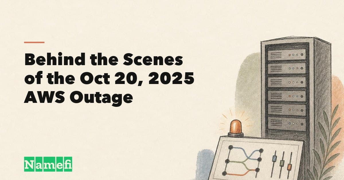 Behind the Scenes of the Oct 20, 2025 AWS Outage