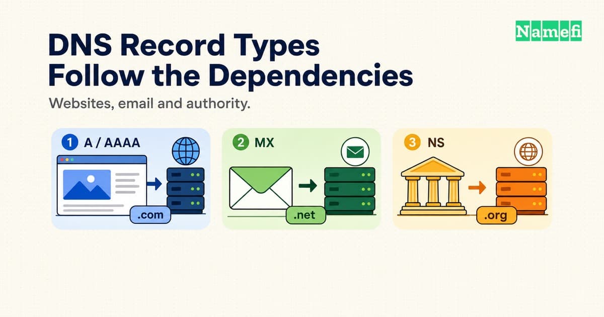 DNS Record Types Connect Websites, Email, and Zone Authority