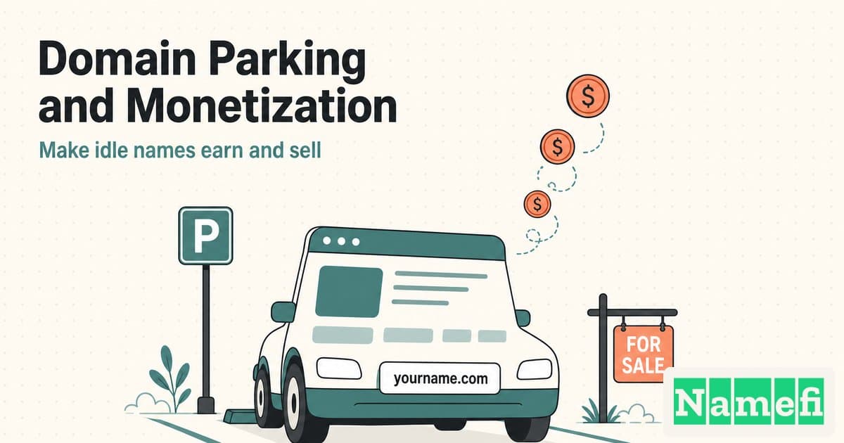 Domain Parking and Monetization While You Hold