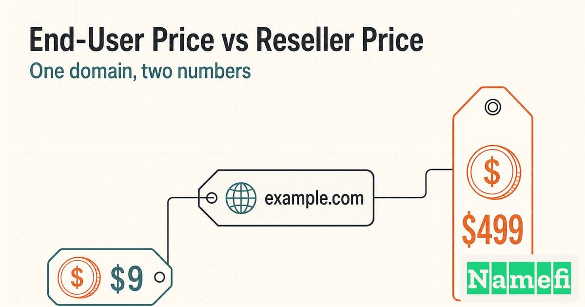 End-User Price vs Reseller Price: Why One Domain Has Two Numbers