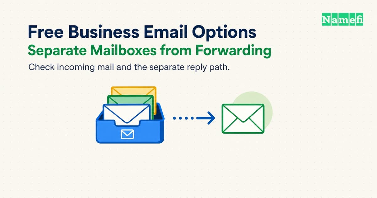 Free Business Email Options Separate Mailboxes from Forwarding