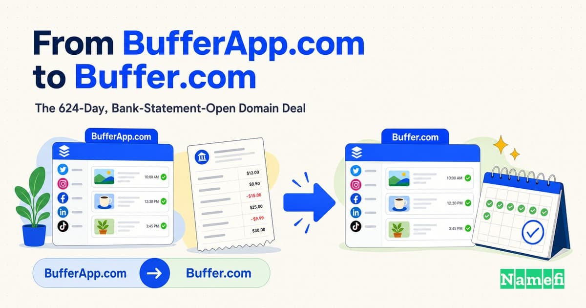 From BufferApp.com to Buffer.com: The 624-Day, Bank-Statement-Open Domain Deal