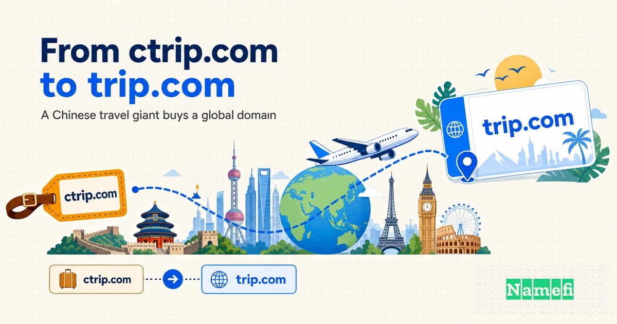 Ctrip.com से Trip.com तक: कैसे चीन की ट्रैवल दिग्गज ने 1996 का डोमेन खरीदकर वैश्विक बाजार में कदम रखा