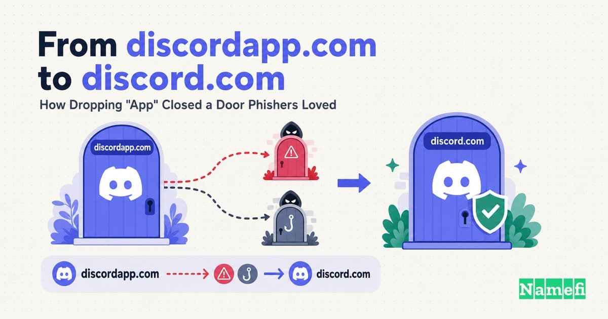 From DiscordApp.com to Discord.com: How Dropping "App" Closed a Door Phishers Loved
