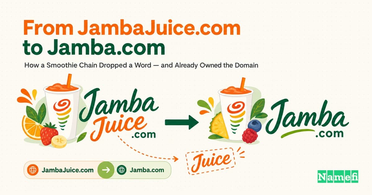 From JambaJuice.com to Jamba.com: How a Smoothie Chain Dropped a Word — and Already Owned the Domain