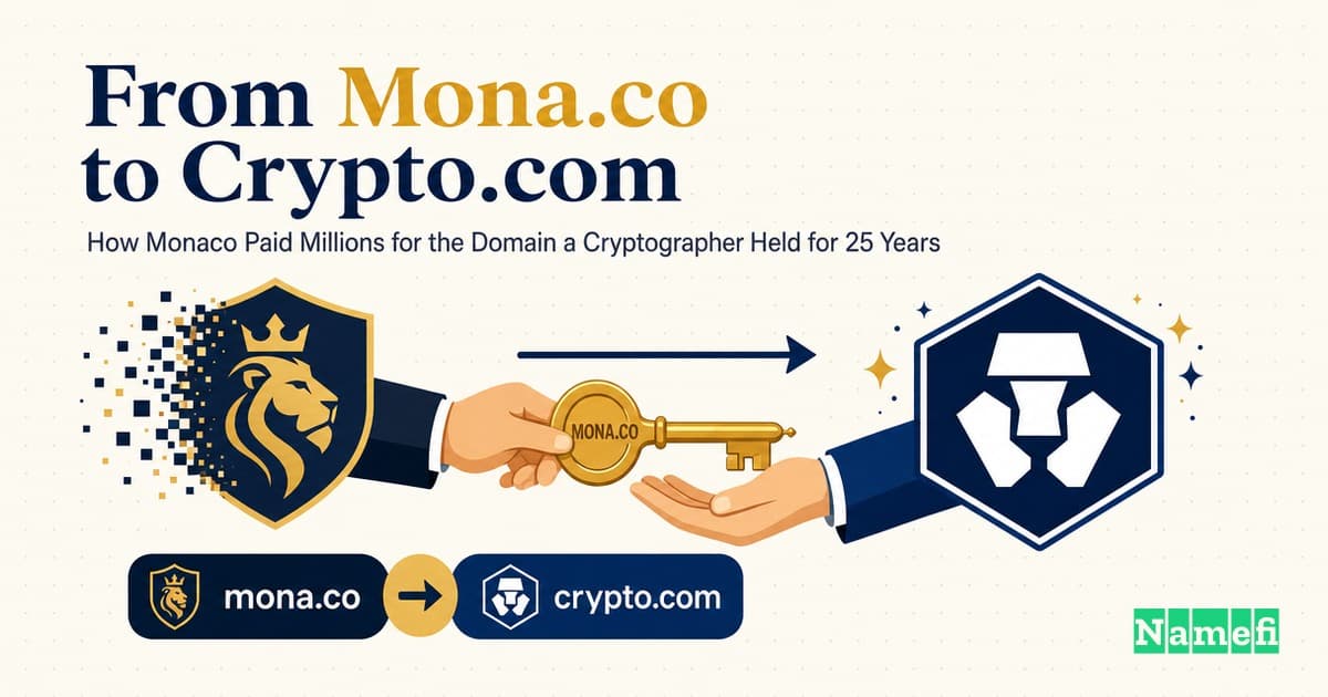 From Mona.co to Crypto.com: How Monaco Paid Millions for the Domain a Cryptographer Held for 25 Years