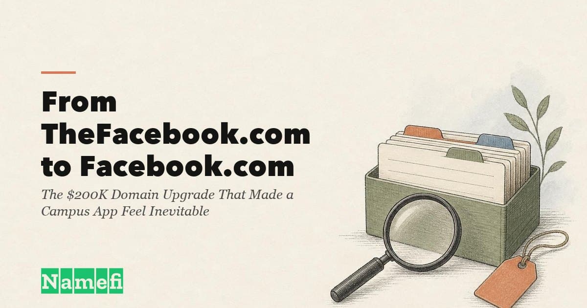 From TheFacebook.com to Facebook.com: The $200K Domain Upgrade That Made a Campus App Feel Inevitable