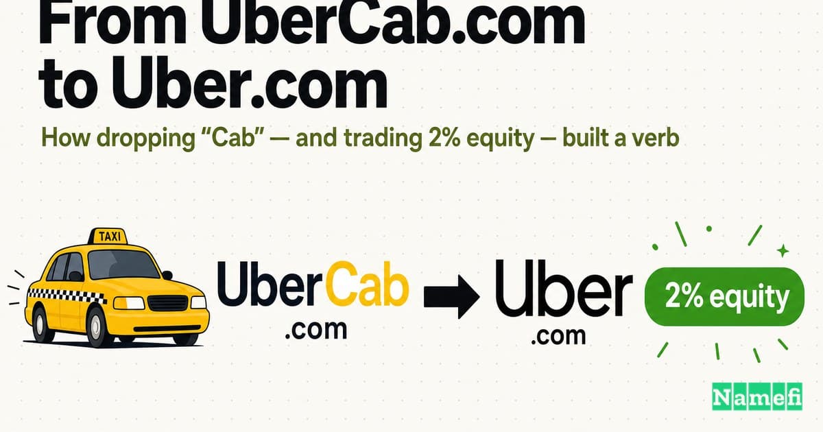 From UberCab.com to Uber.com: Trading Equity for the Domain Before Uber Became a Verb