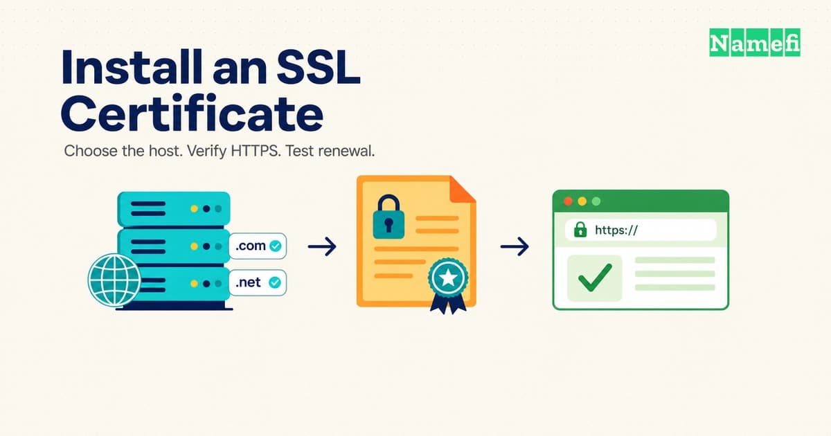 How to Install an SSL Certificate and Check HTTPS