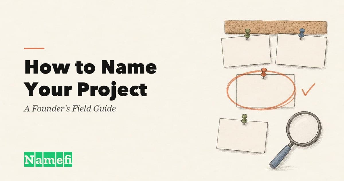 How to Name Your Project: A Founder's Field Guide