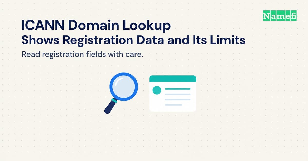 ICANN Domain Lookup Shows Registration Data and Its Limits