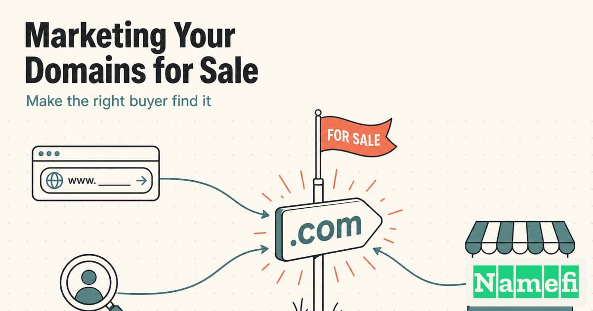 Marketing Your Domains for Sale