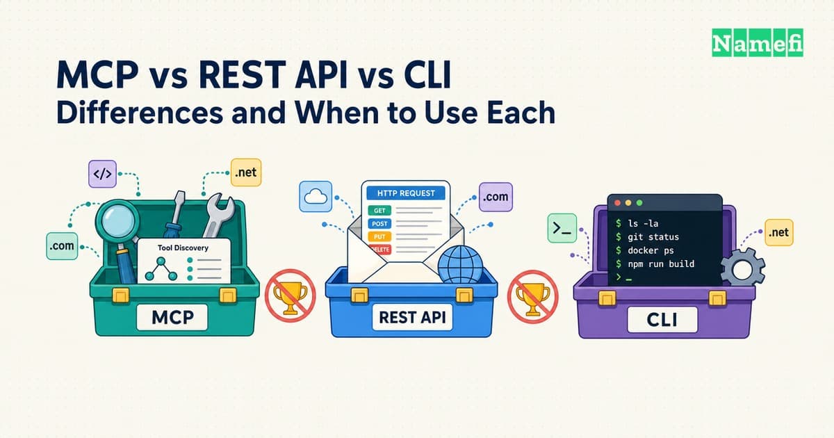 MCP vs REST API vs CLI: Differences and When to Use Each