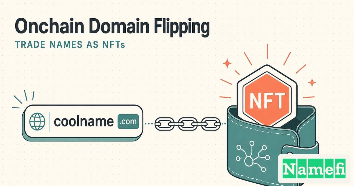 Onchain Domain Flipping: Trading ENS and Tokenized Domains