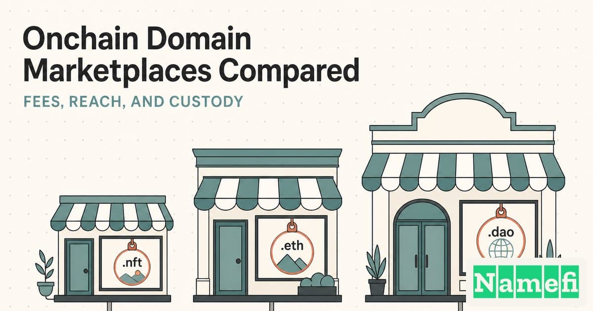 Onchain Domain Marketplaces Compared: OpenSea, Seaport, and Beyond