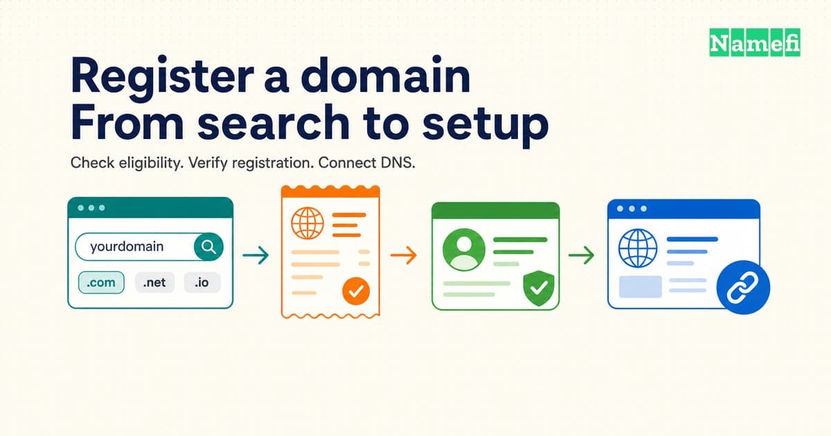 Register a Domain Name and Connect Your Website