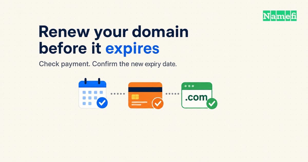 You Can Renew Your Domain Name Before It Expires