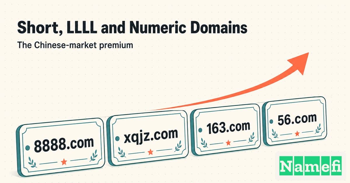 Short, LLLL, and Numeric Domains: The Chinese-Market Premium