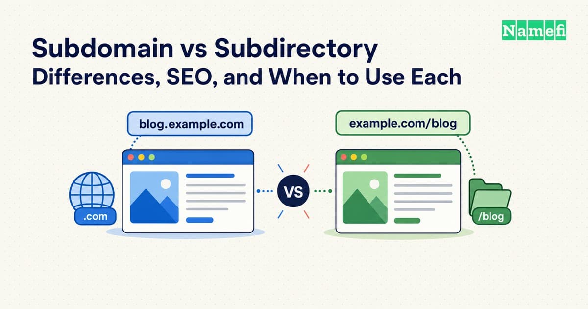 Subdomain vs Subdirectory: Differences, SEO, and When to Use Each