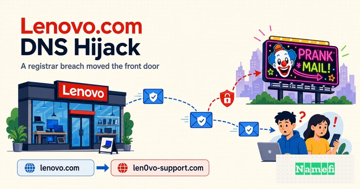 The Lenovo.com DNS Hijack: When Lizard Squad Took a Hardware Giant's Front Door