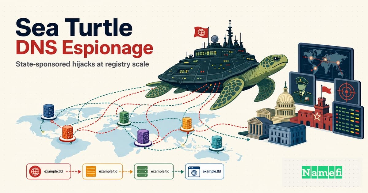Sea Turtle: The State-Sponsored Campaign That Hijacked DNS to Spy on Governments