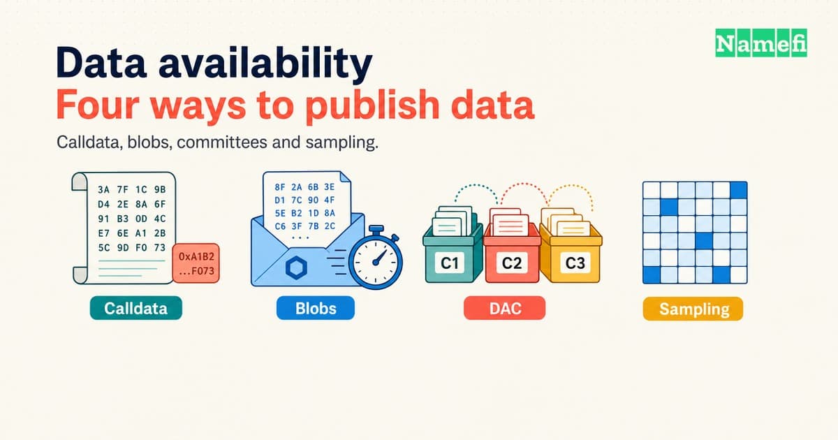 Top Blockchain Data-Availability Approaches: Calldata, Blobs, Committees and Sampling