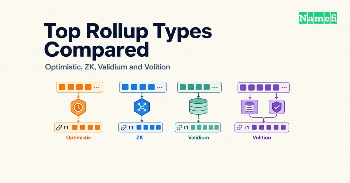 Top Rollup Types: Optimistic, ZK, Validium and Volition Compared