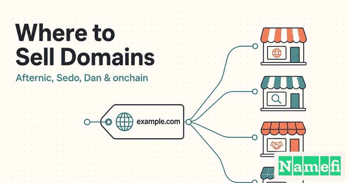 Where to Sell Domains: Afternic vs Sedo vs Dan vs Namefi
