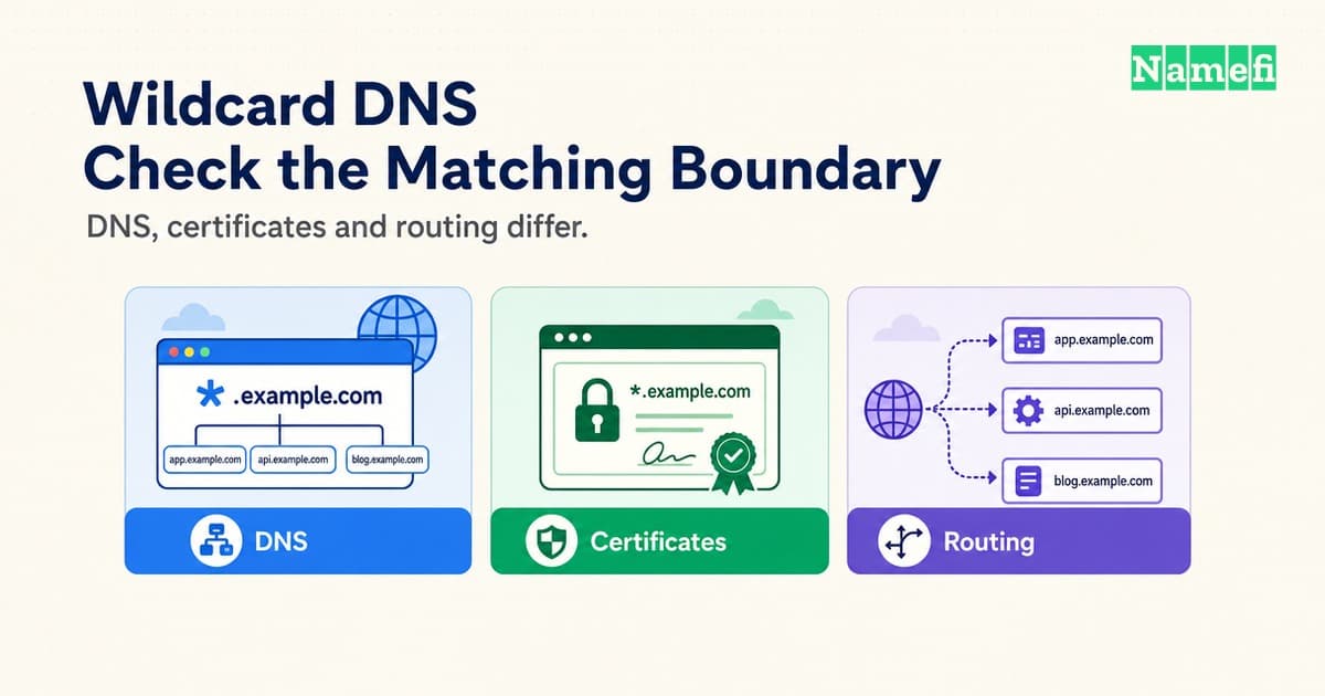 Wildcard DNS records answer missing names within a DNS tree