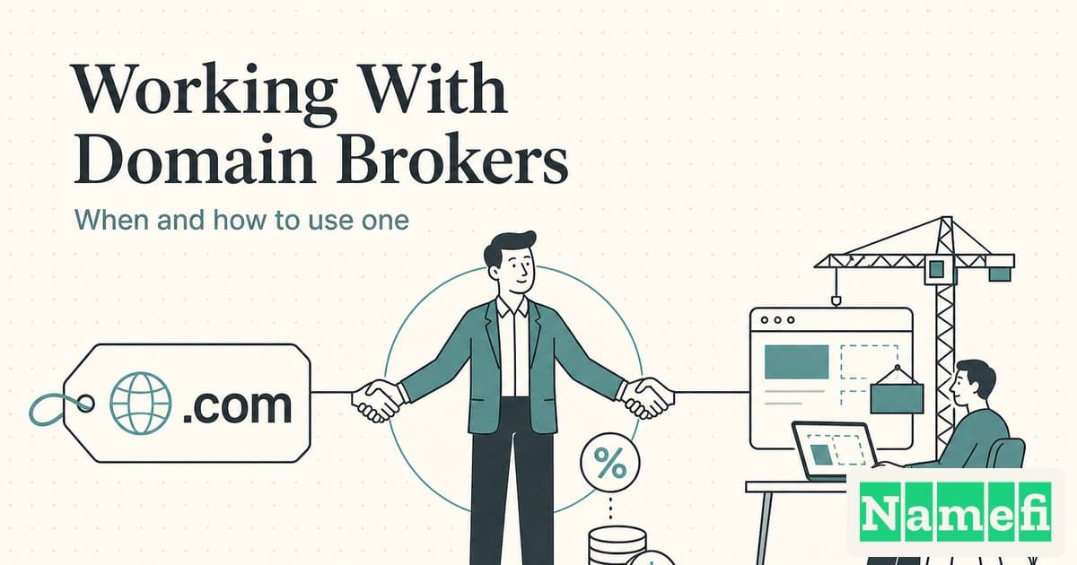 Working With Domain Brokers: When and How