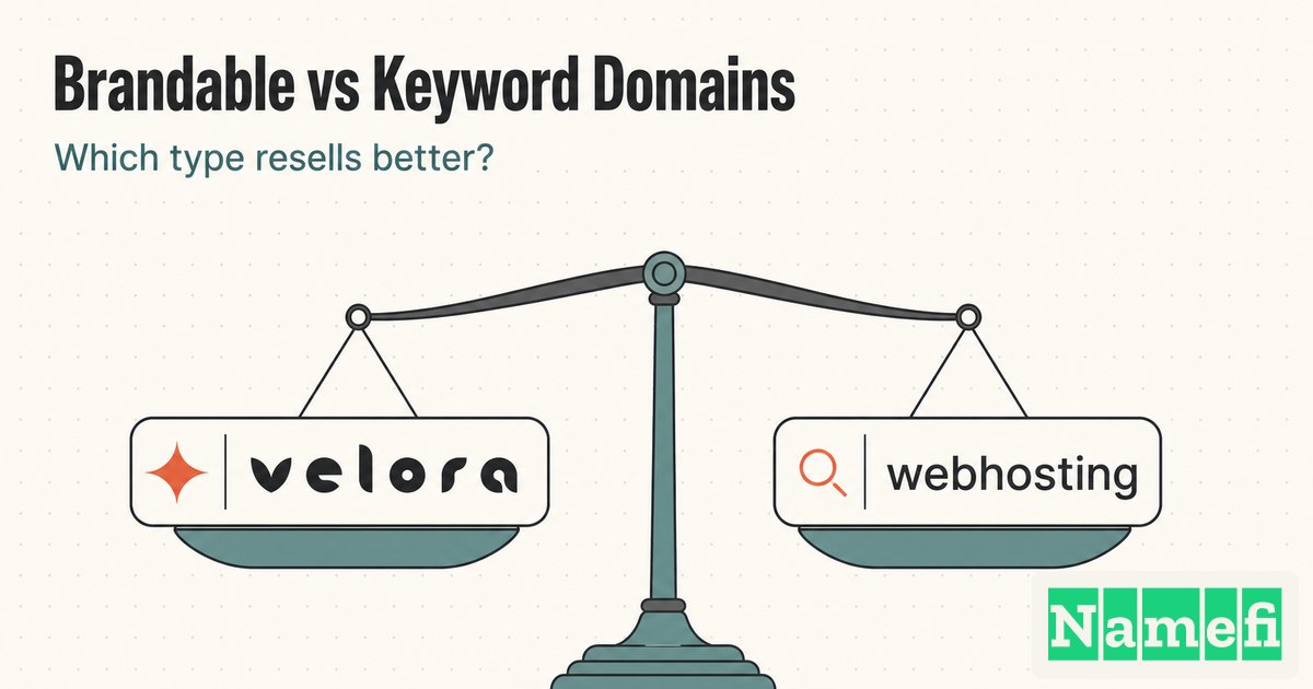 Brandable vs Keyword Domains: Which Sell Better?