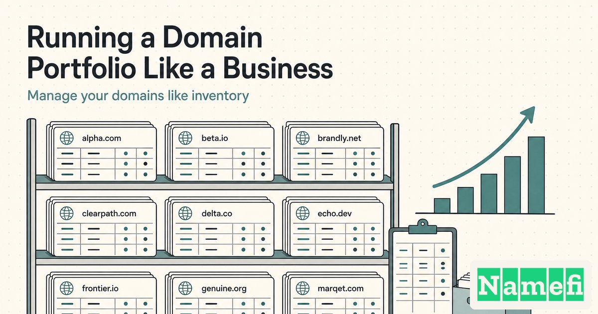 Running a Domain Portfolio Like a Business
