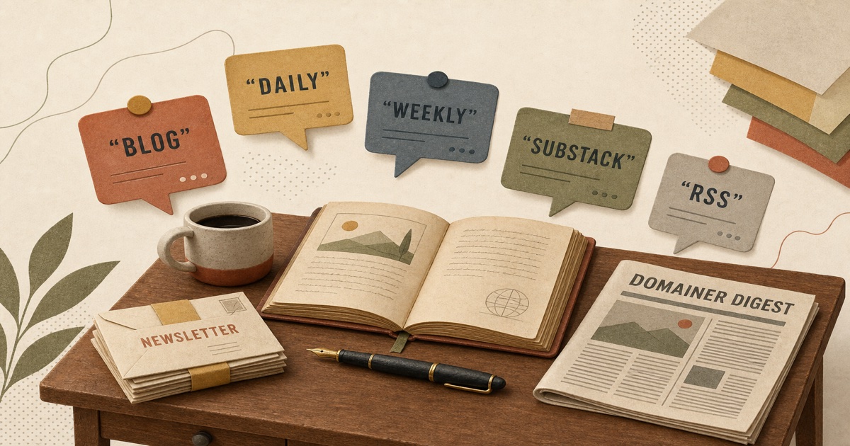 Famous Domainer Blogs, Substacks, and Newsletters: Who to Read in 2026
